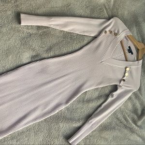 Pale purple sweater dress